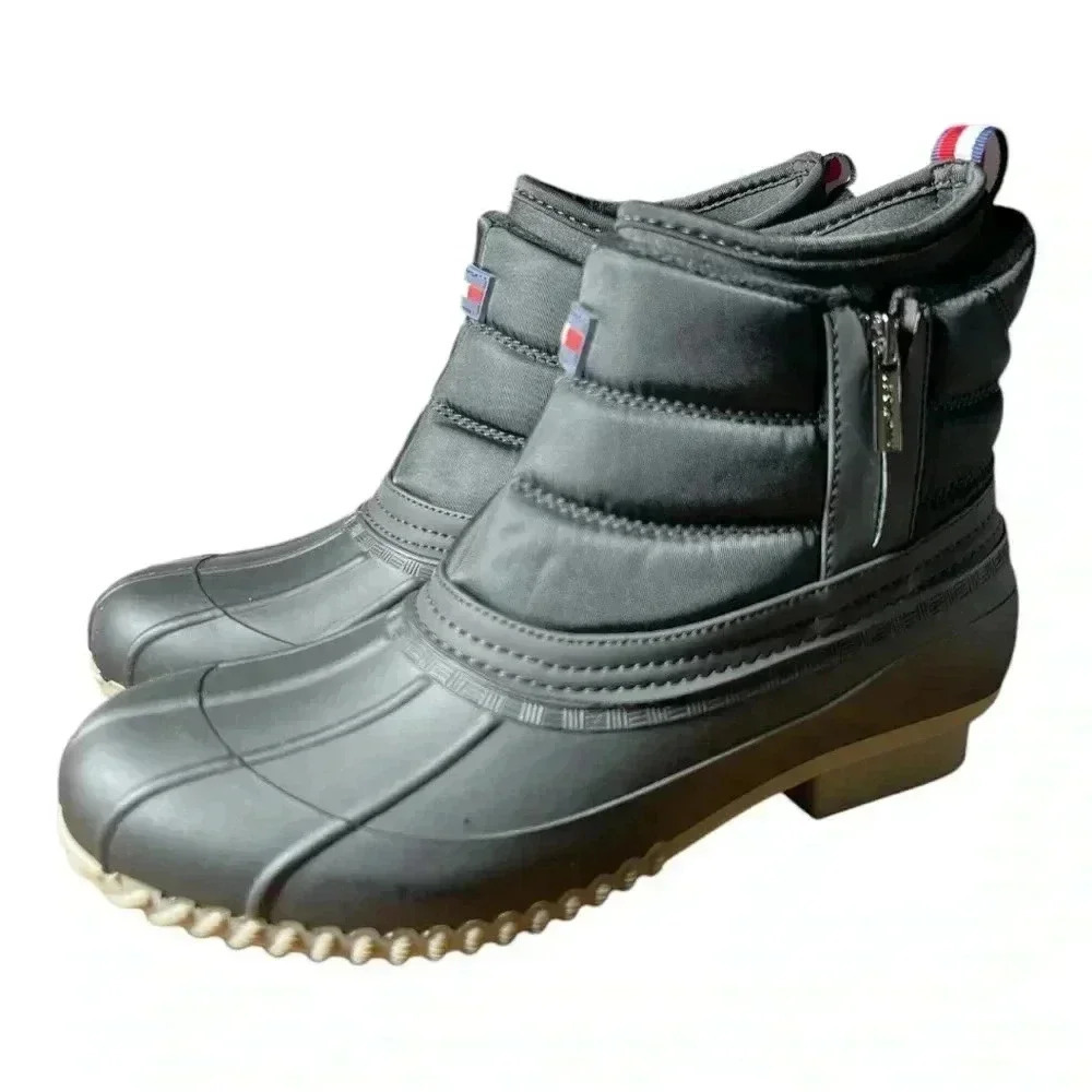 Tommy Hilfiger Black  Roana Duck Boots Size 10M